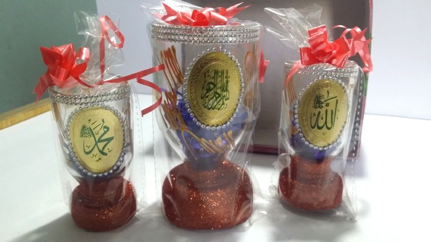 Pack of Decorative Glass Gift Set - 3 Pieces