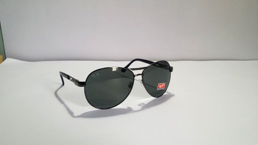 RayBan Replica Metal Frame Sunglasses - Black