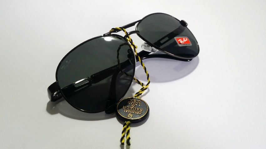 RayBan Replica Metal Frame Sunglasses - Black