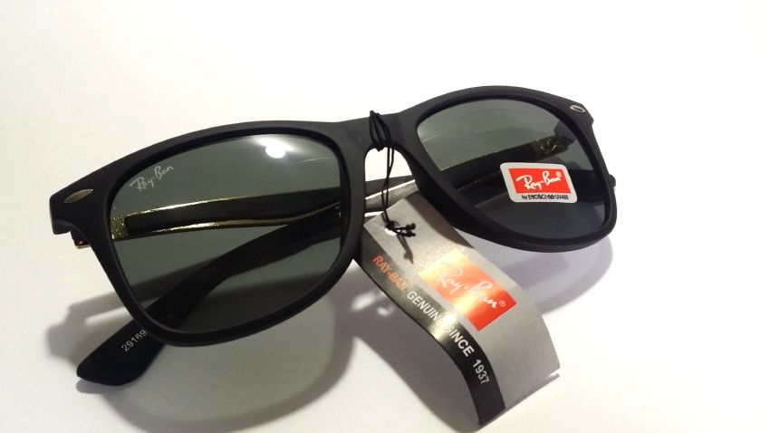 RayBan Replica Metal Frame Sunglasses - Light Black