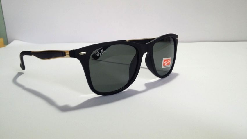 RayBan Replica Metal Frame Sunglasses - Light Black