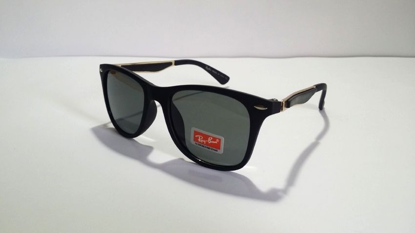 RayBan Replica Metal Frame Sunglasses - Light Black