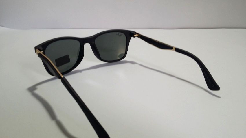 RayBan Replica Metal Frame Sunglasses - Light Black