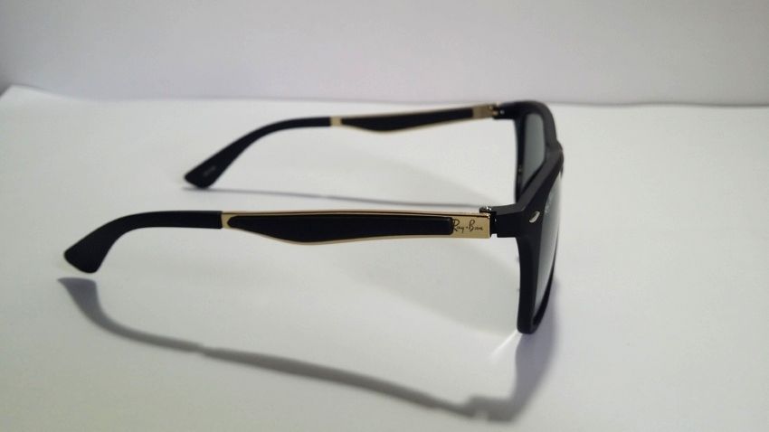 RayBan Replica Metal Frame Sunglasses - Light Black