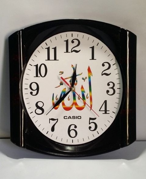 Wall Clock - Rectangle Dark Brown