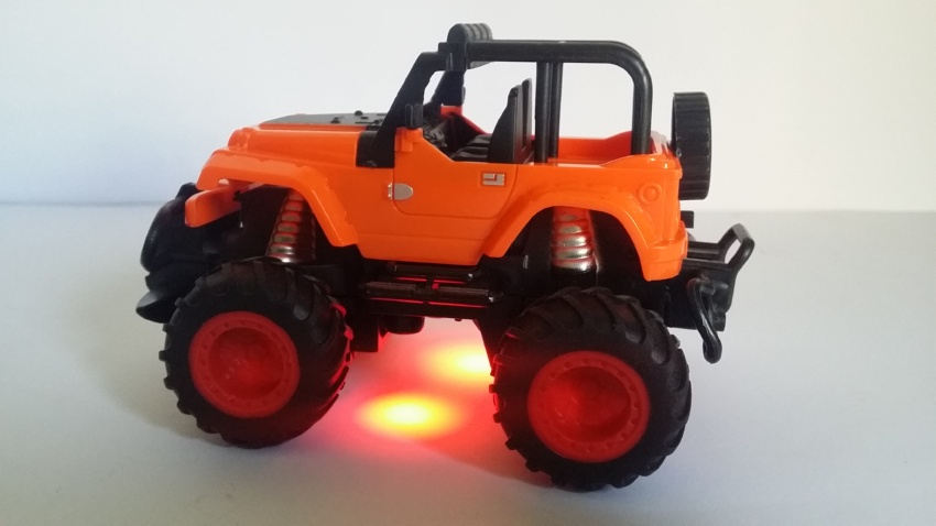 Remote Control (RC) Fast Jeep Toy with Lights