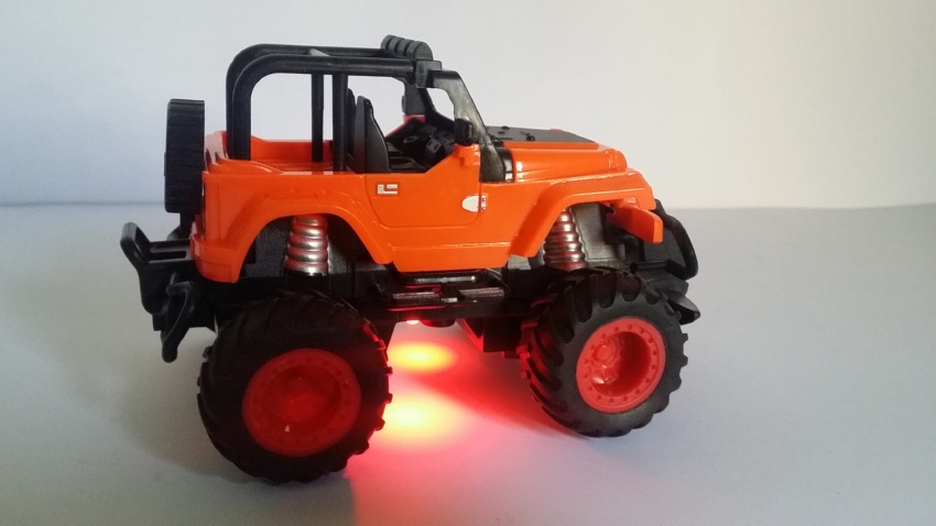 Remote Control (RC) Fast Jeep Toy with Lights