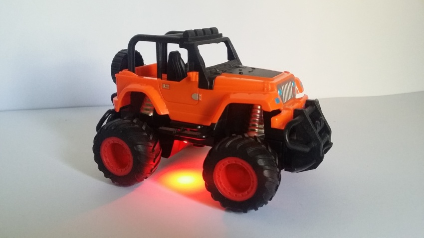 Remote Control (RC) Fast Jeep Toy with Lights