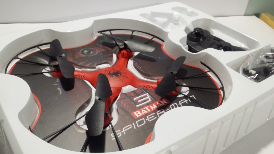 Cute Flying RC Spiderman Drone (Quadcopter)