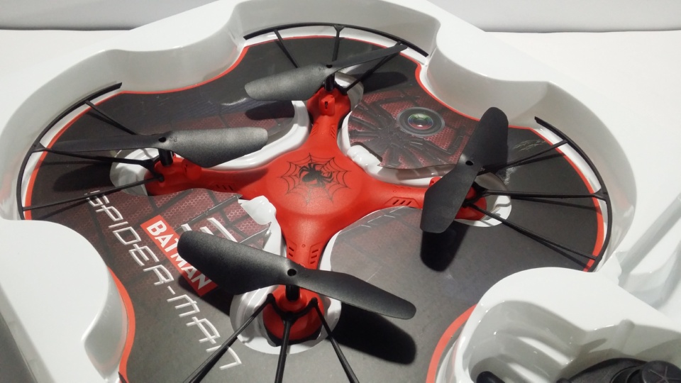 Cute Flying RC Spiderman Drone (Quadcopter)