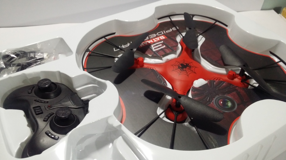 Cute Flying RC Spiderman Drone (Quadcopter)