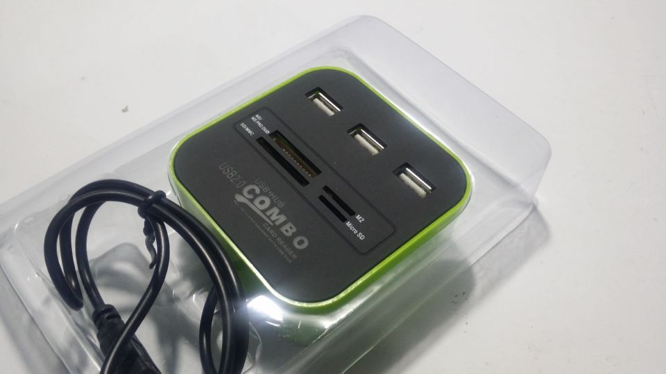 7 Ports USB + Memory Cards Combo USB Hub