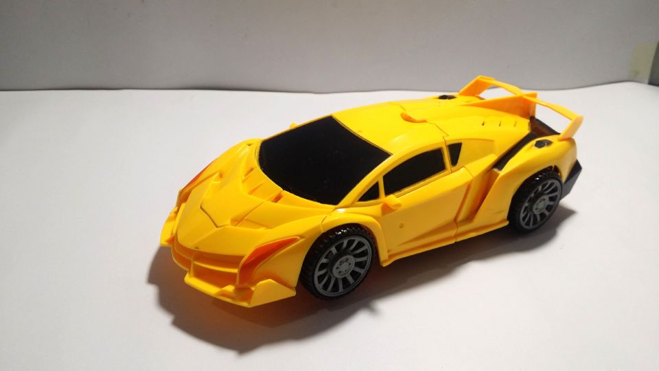 Lamborghini Transformer Car with Bright Lights