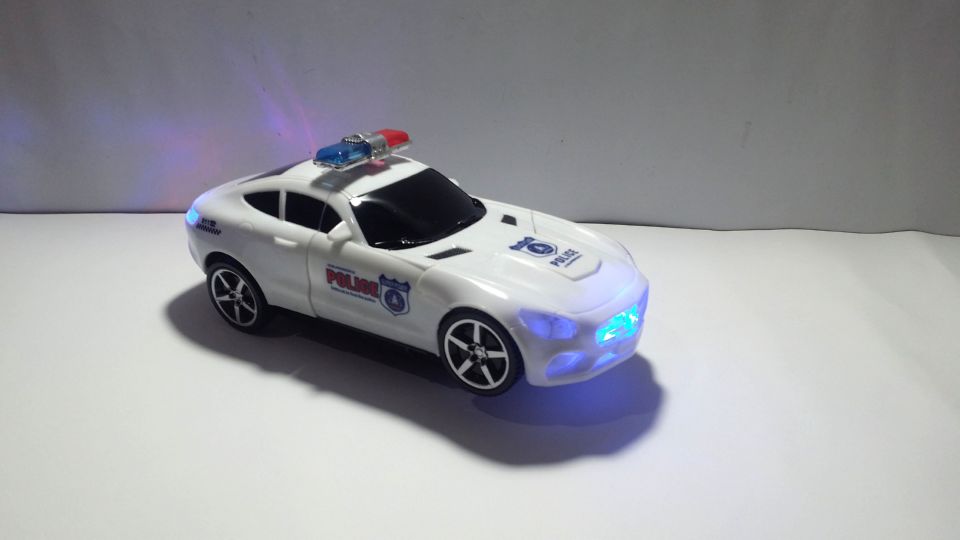 Mercedes Police Transformer Car with Bright Lights