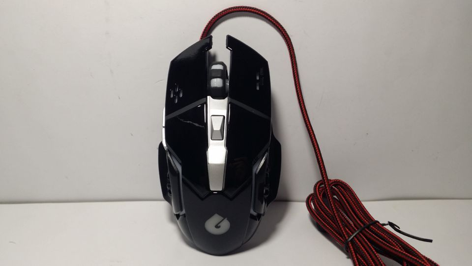 Gloross Multi-Light Black Gaming Mouse