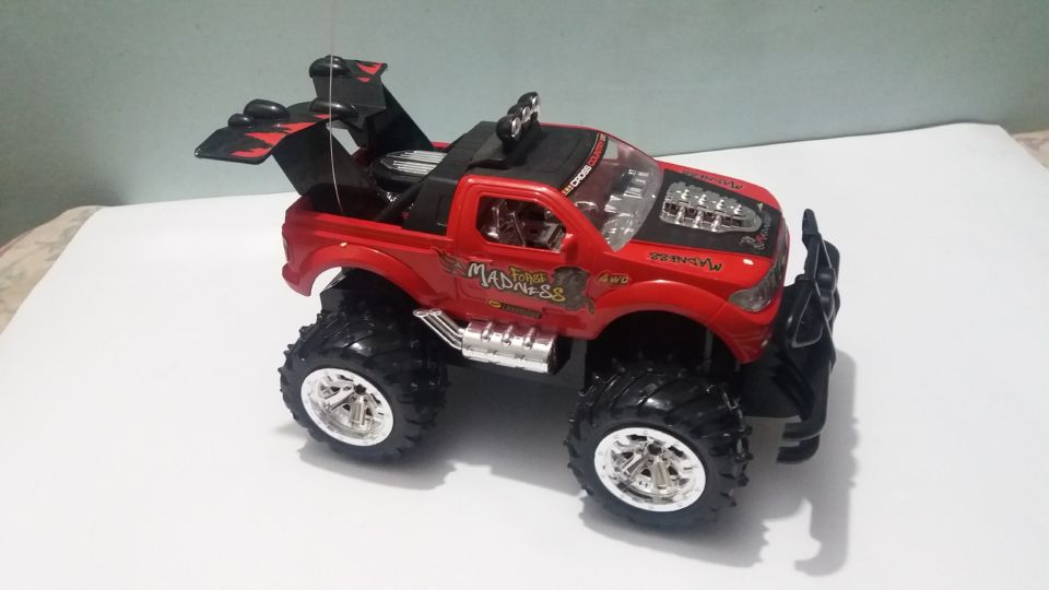 Large 4x4 Monster Truck RC Car with Steering Wheel