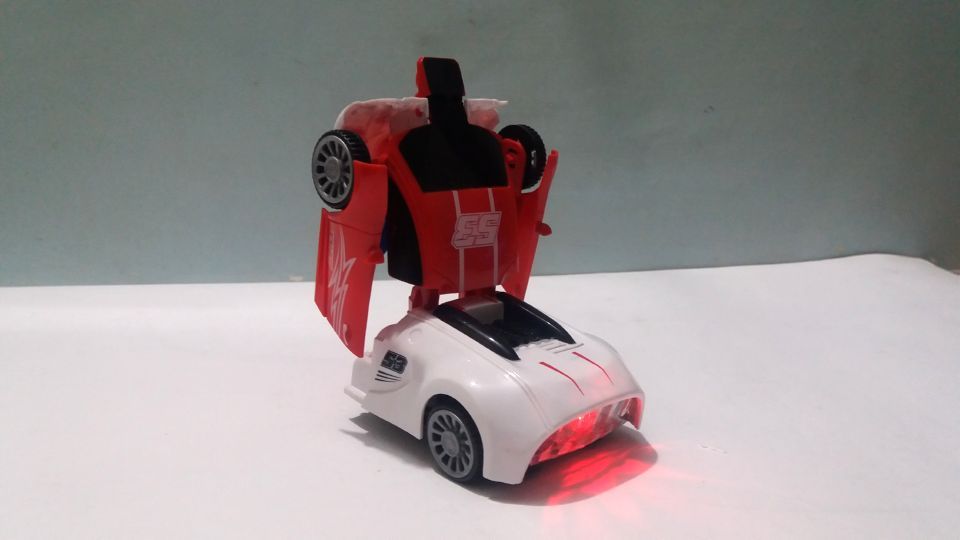 Bugatti Transformer Car with Bright Lights