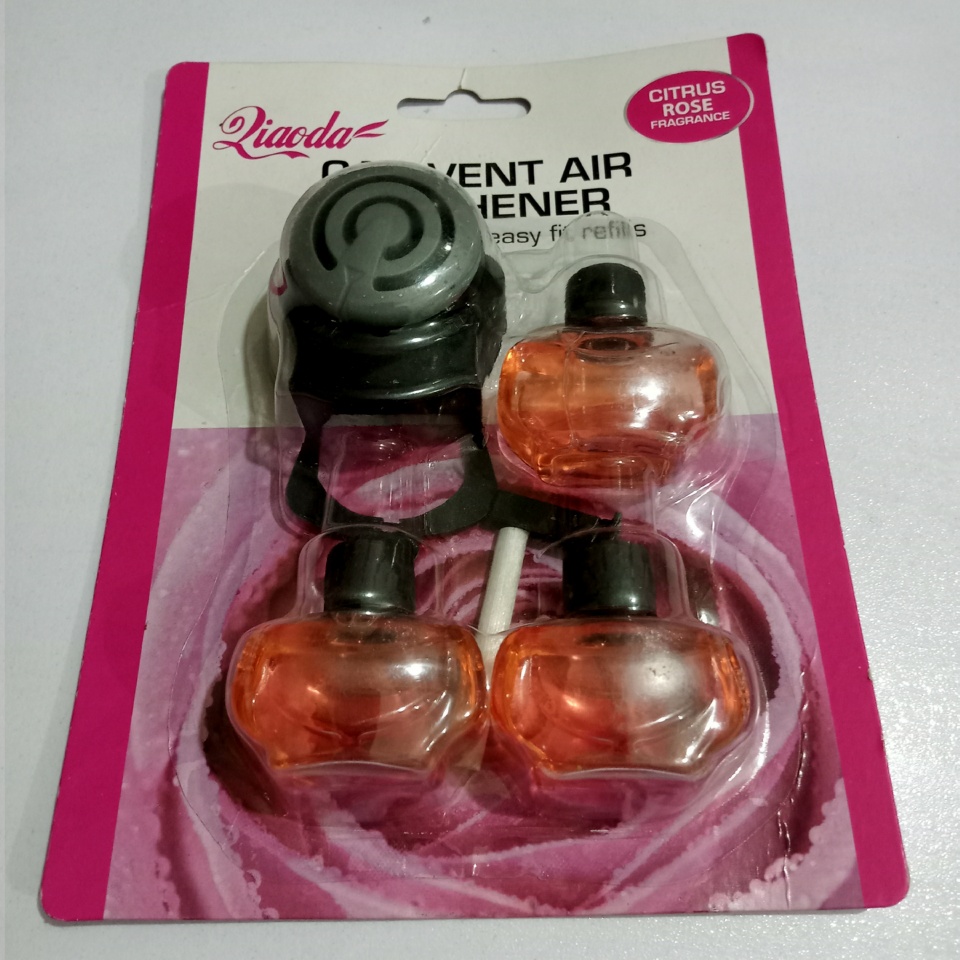 Car AC Vent Mounted Air Freshener - Rose Fragrance