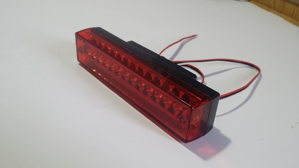 Universal Small LED Red Brake Light - 3 Wires