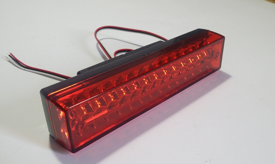 Universal Small LED Red Brake Light - 3 Wires