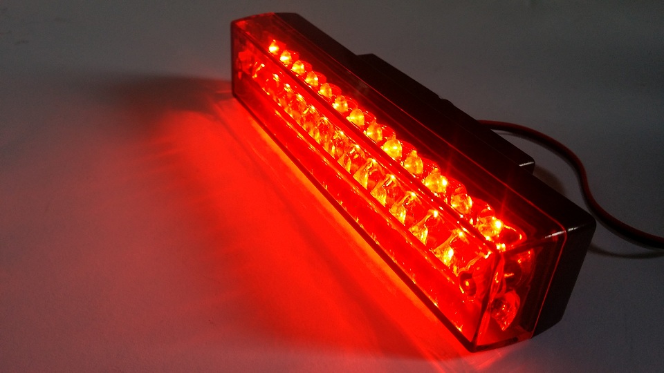 Universal Small LED Red Brake Light - 3 Wires