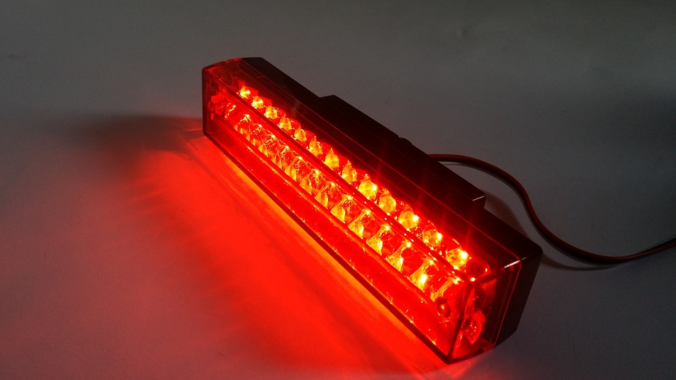 Universal Small LED Red Brake Light - 3 Wires