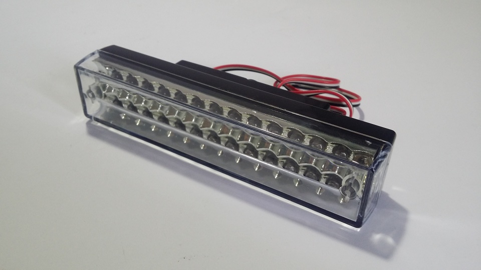 Universal Small LED White Brake Light - 3 Wires