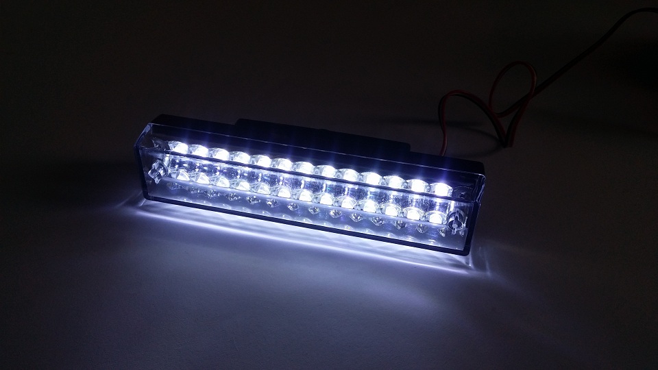 Universal Small LED White Brake Light - 3 Wires