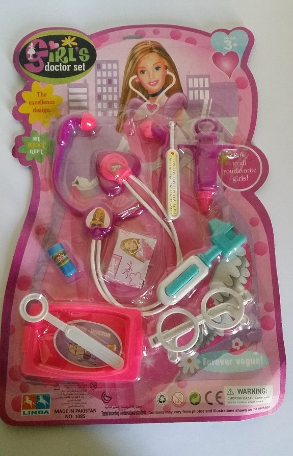 Plastic Toy Doctor Set for Girls