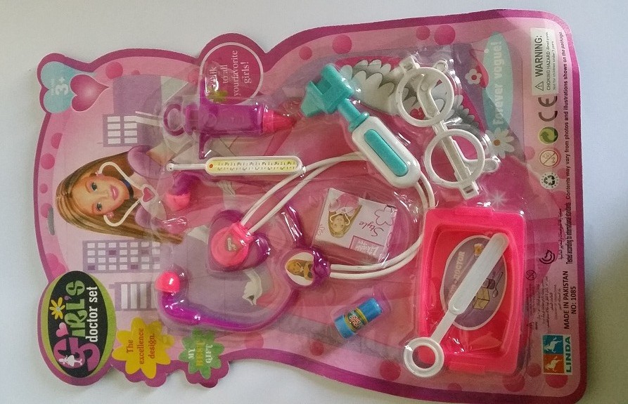 Plastic Toy Doctor Set for Girls