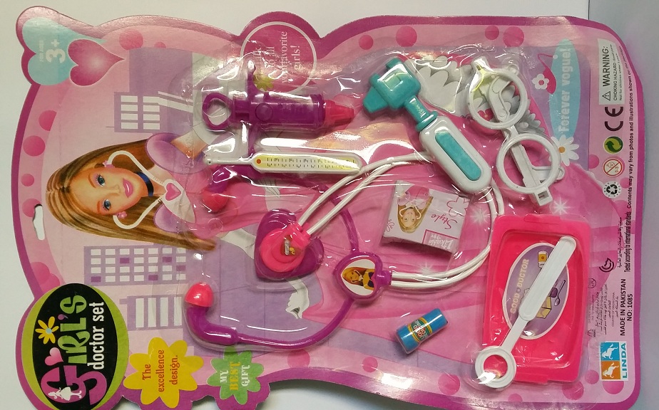 Plastic Toy Doctor Set for Girls