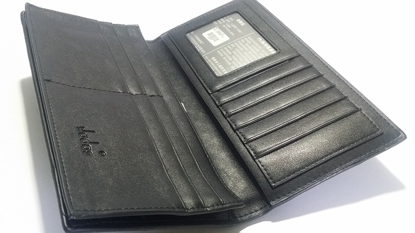 Ladies Leather Hand Held Wallet - Black