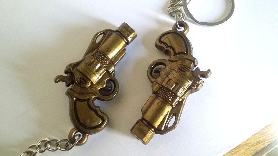 Pack of Two Key Chains - Stylish Guns