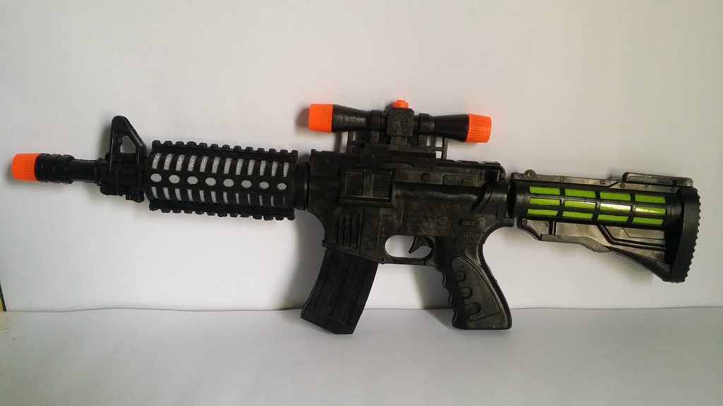 Large Toy Gun with Lights and Sound for Kids