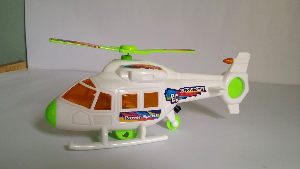 Model Toy Helicopter with Lights for Kids