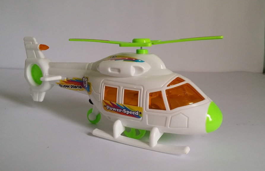 Model Toy Helicopter with Lights for Kids