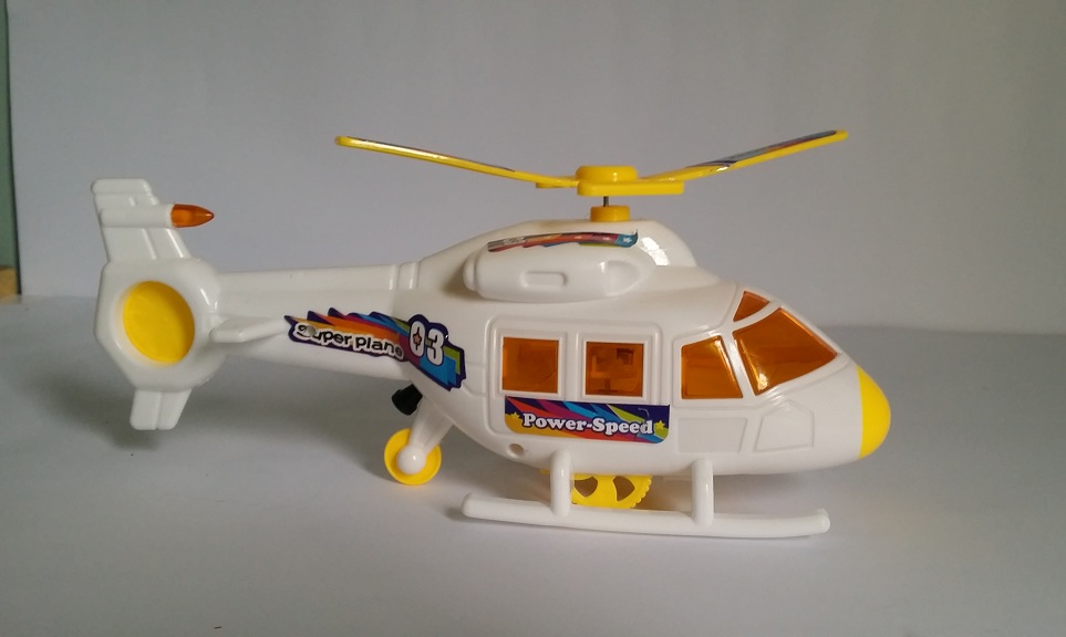 Model Toy Helicopter with Lights for Kids