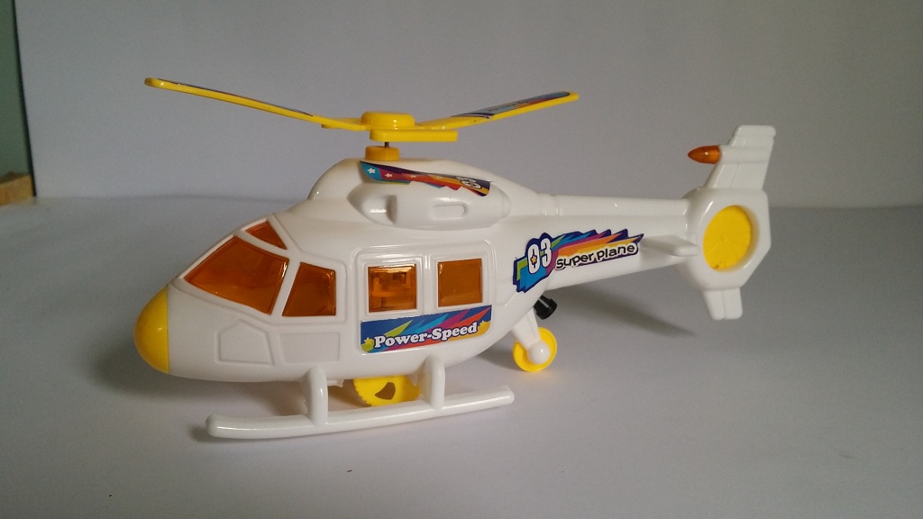 Model Toy Helicopter with Lights for Kids