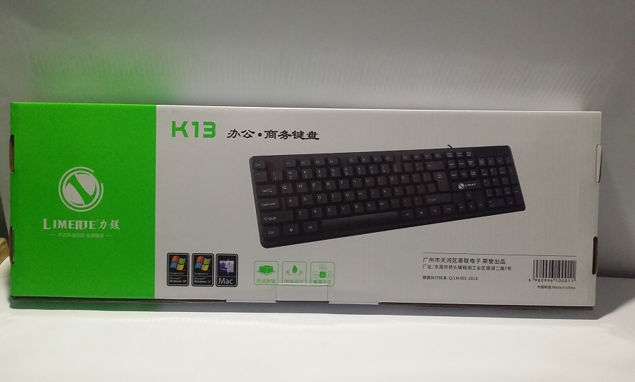 LIMEIDE K13 PC USB Wired Keyboard 