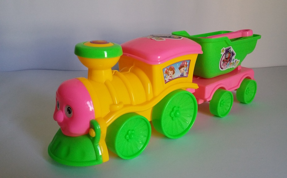 Lovely Toy Train Trolley with Spoon Set