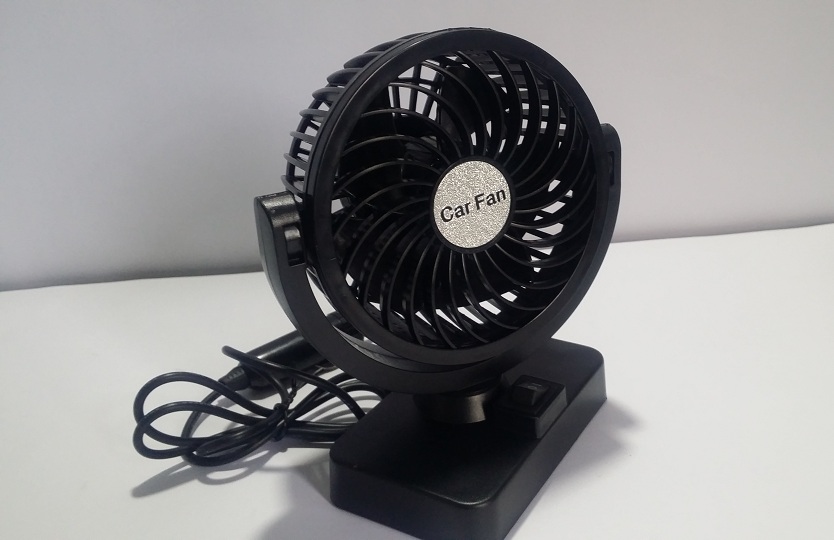 Universal Low Noise High Speed Silver Car Single Fan