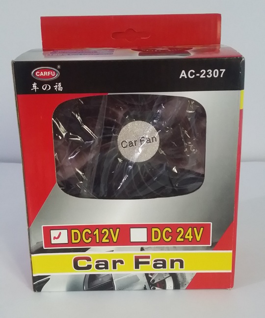 Universal Low Noise High Speed Silver Car Single Fan