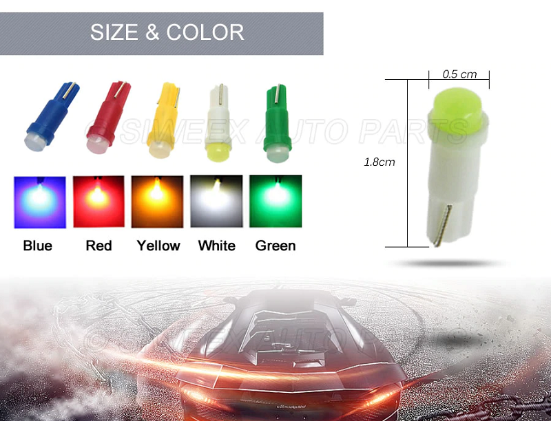 T5 LED Bulbs for Cars - Pack of 4