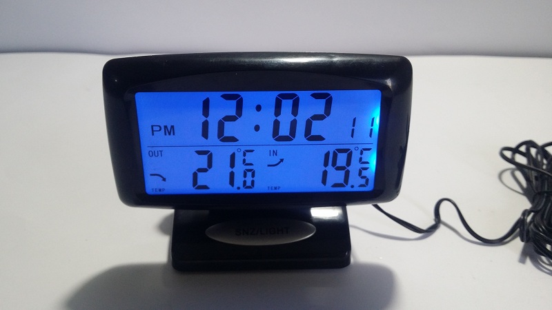 Car Digital Temparature, Time, Alarm Clock